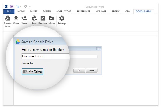 google drive plug in for microsoft office mac